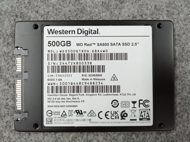 WESTERN DIGITAL 2.5-Zoll-SSD WDS500G1R0A