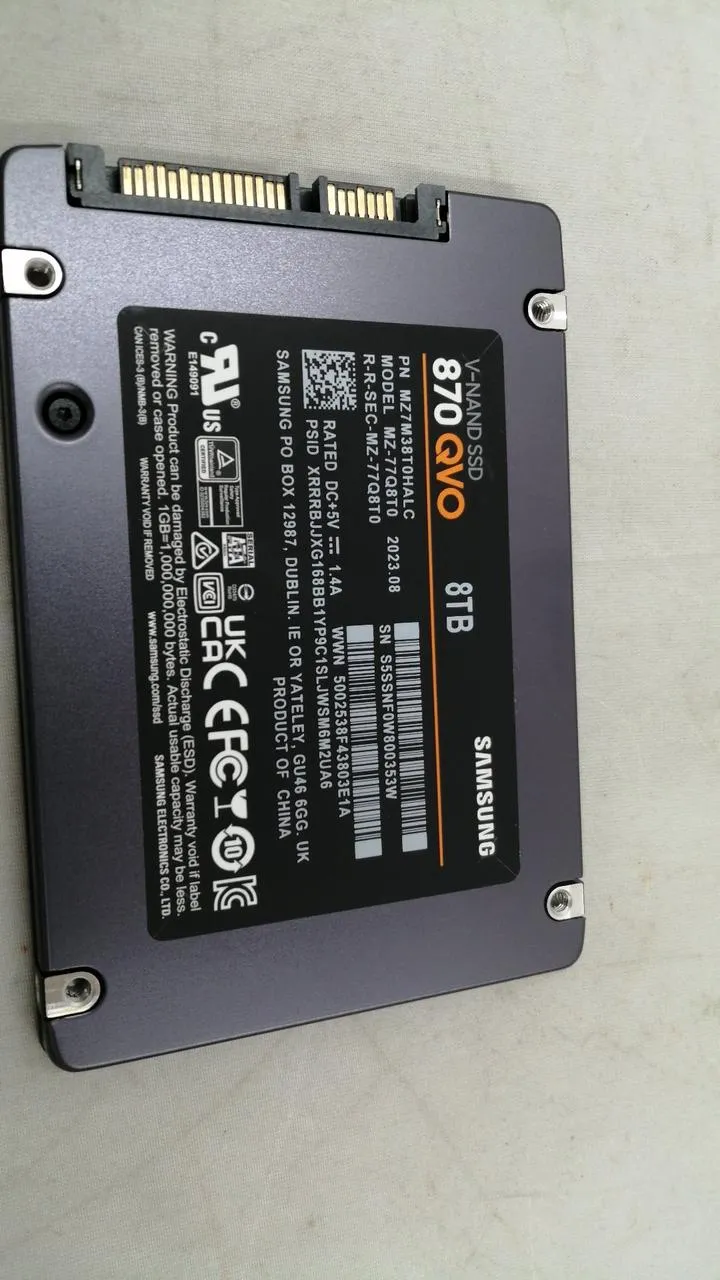 SAMSUNG SSD 8 TB MZ-77Q8T0B/IT