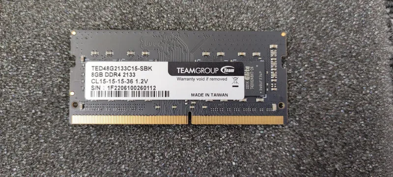 TEAM DDR4-Speicher TED48G2133C15-SBK