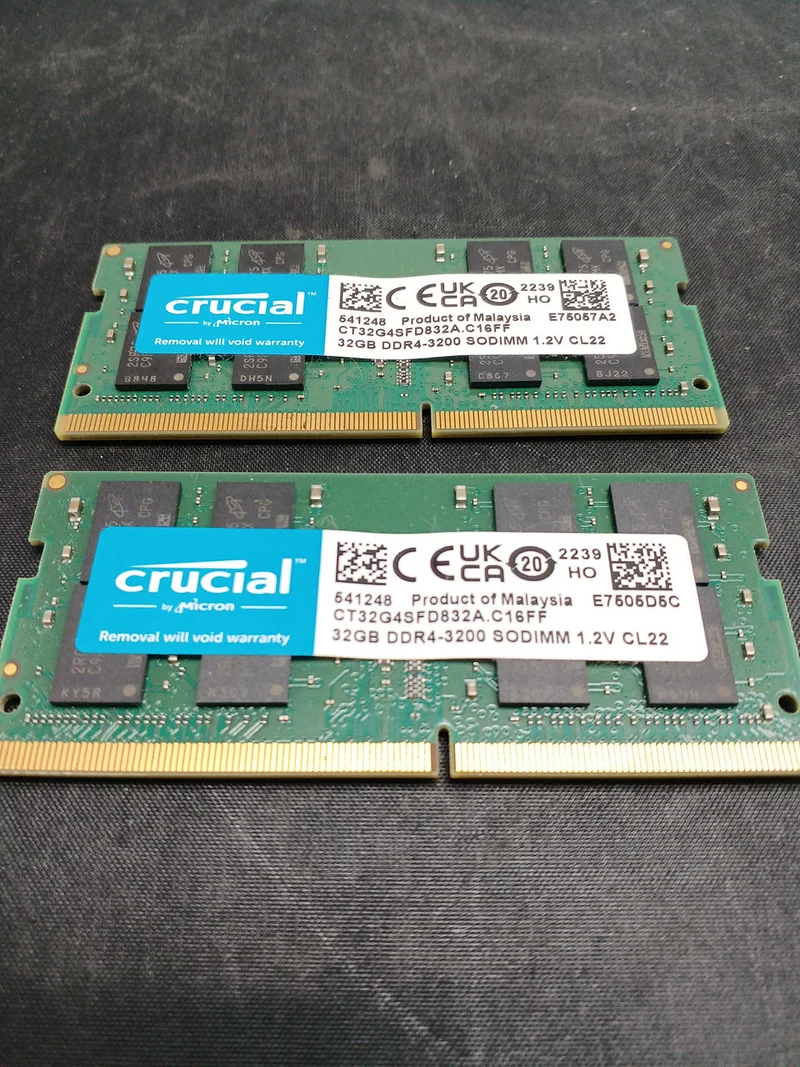 CRUCIAL Laptop-Speicher 64 GB (32 × 2) CT32G4SFD832A