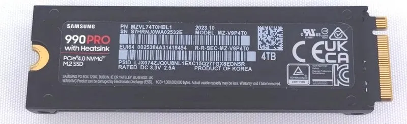 SAMSUNG SSD 990PRO Kühlkörpermodell
