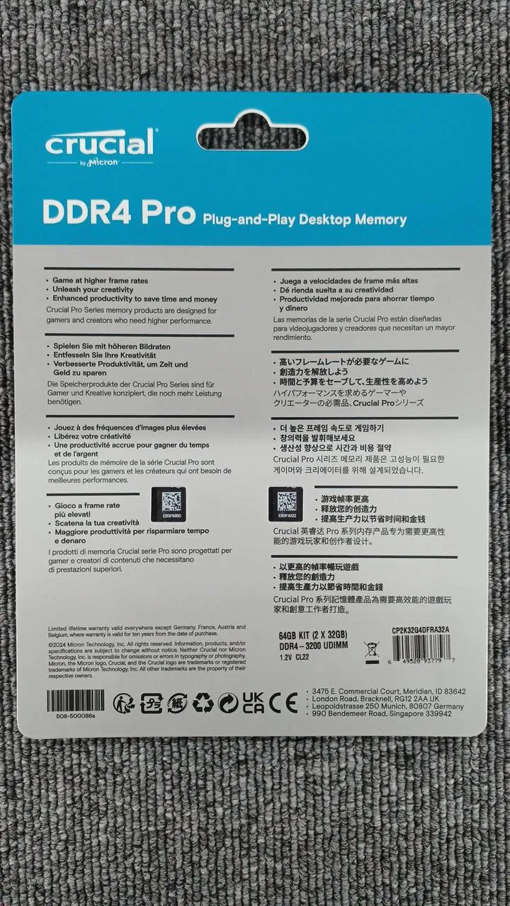 CRUCIAL DDR4-Speicher CP2K32G4DFRA32A