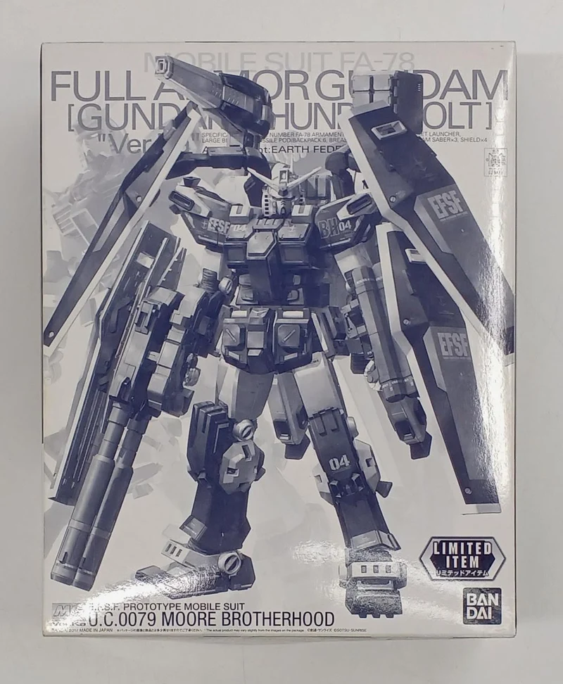 BANDAI Gunpla 1/100 Full Armor Gundam VER.KA Half Mechani