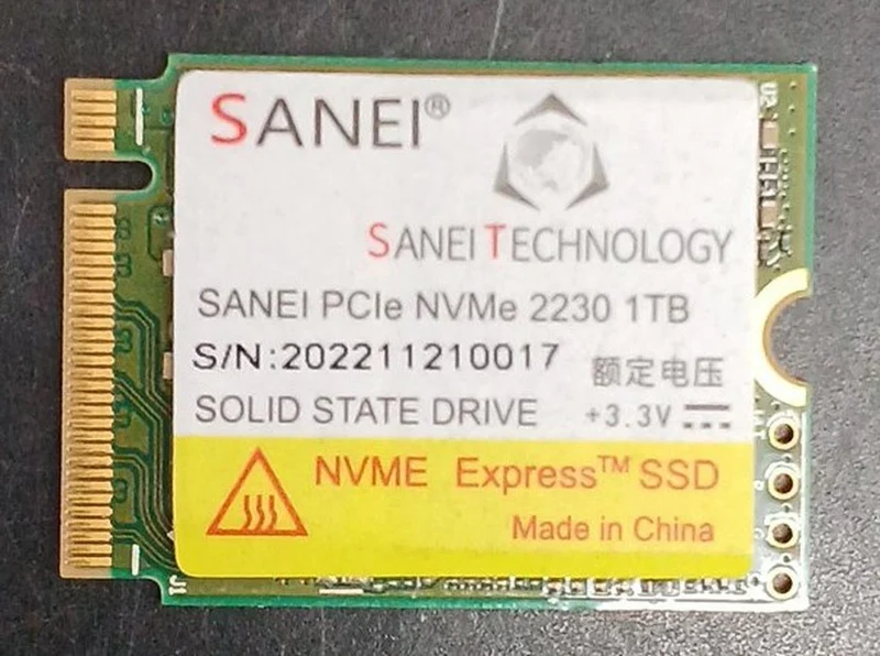SANEI M.2 SSD PCIE NVME 2230 1 TB