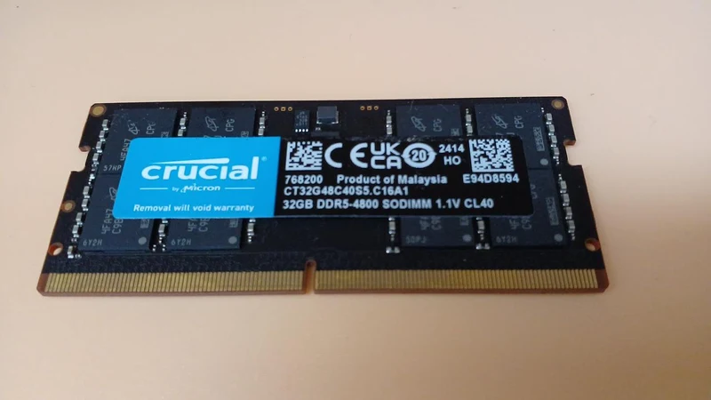 CRUCIAL Arbeitsspeicher für Notebooks CT32G48C40S5