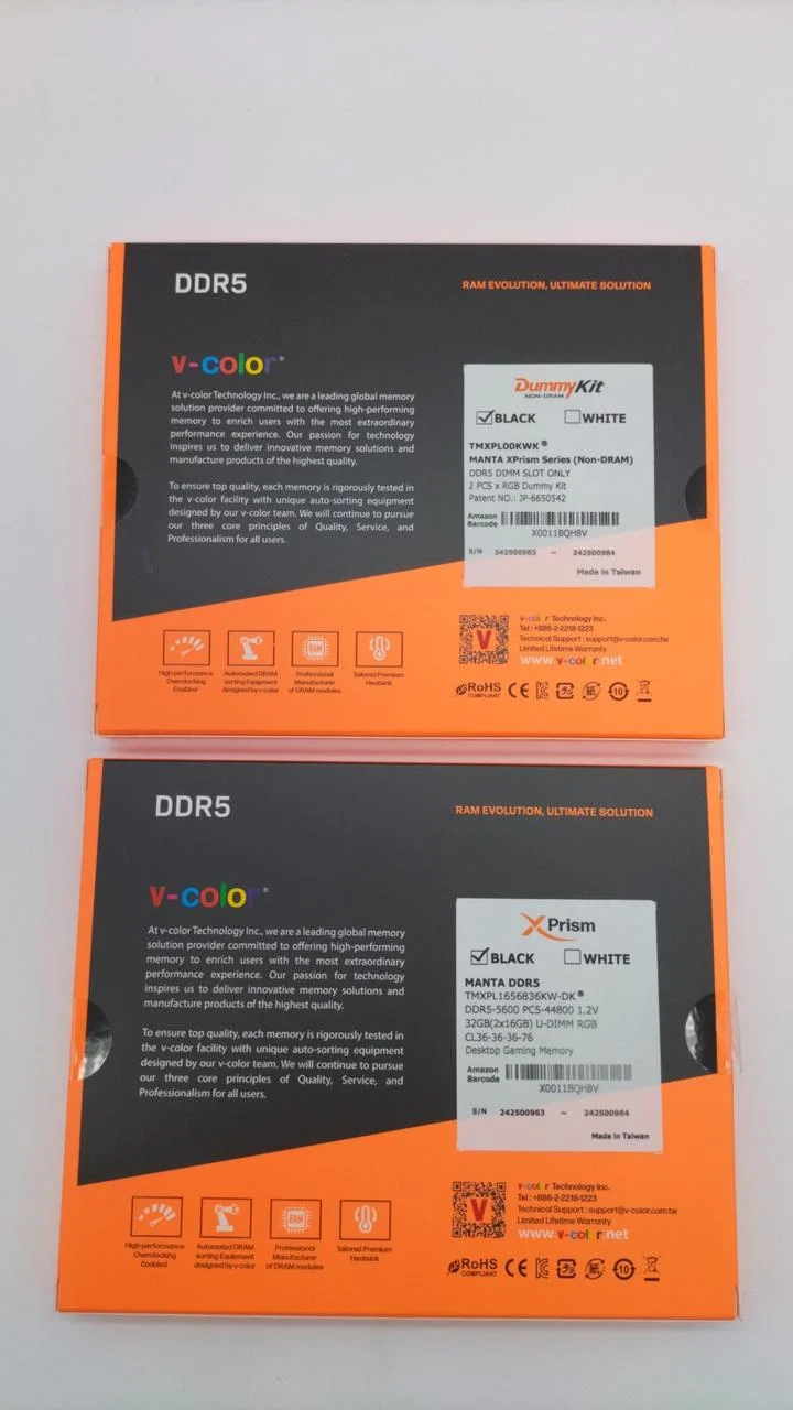 V-COLOR DDR5-Speicher MANTA XPRISM SERIES DDR5-5600
