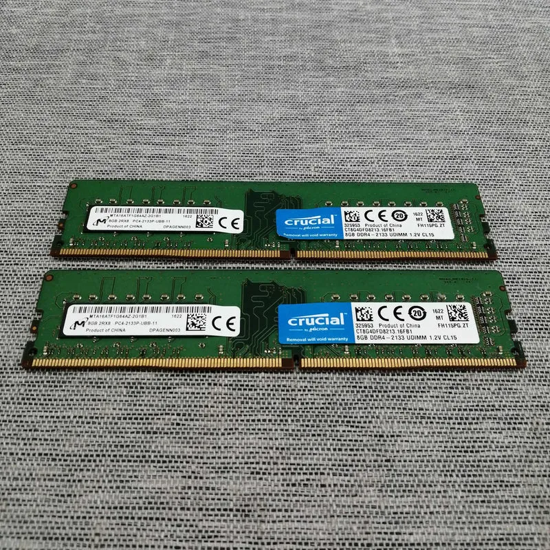 CRUCIAL 2 × 8GB Arbeitsspeicher MTA16ATF1G64AZ-2G1B1