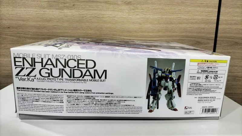 BANDAI Mobile Suit Gundam ZZ 1/100 MG MSZ-010S Enhanced Double Zeta Gundam
