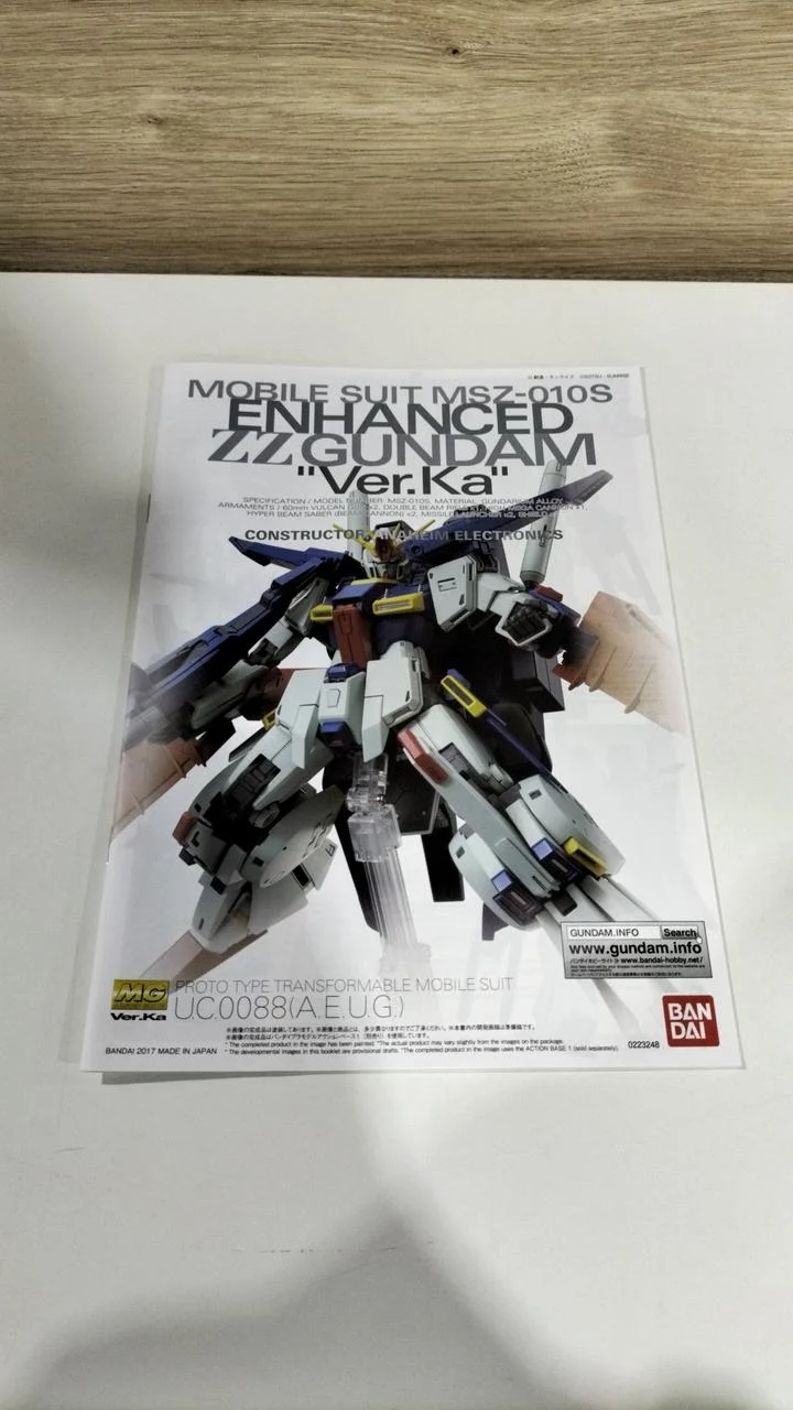 BANDAI Mobile Suit Gundam ZZ 1/100 MG MSZ-010S Enhanced Double Zeta Gundam