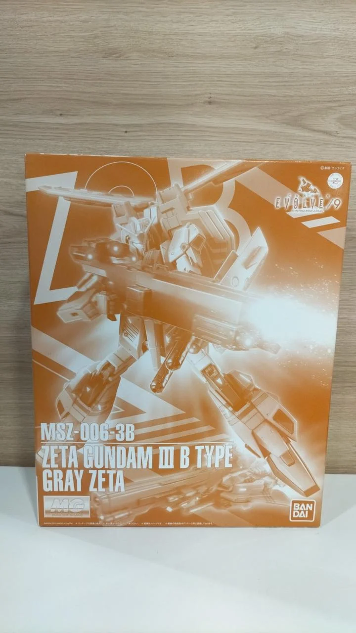 Bandai Gundam Evolve MG MSZ-006-3B Zeta Gundam Einheit 3 ​​Typ B Grau