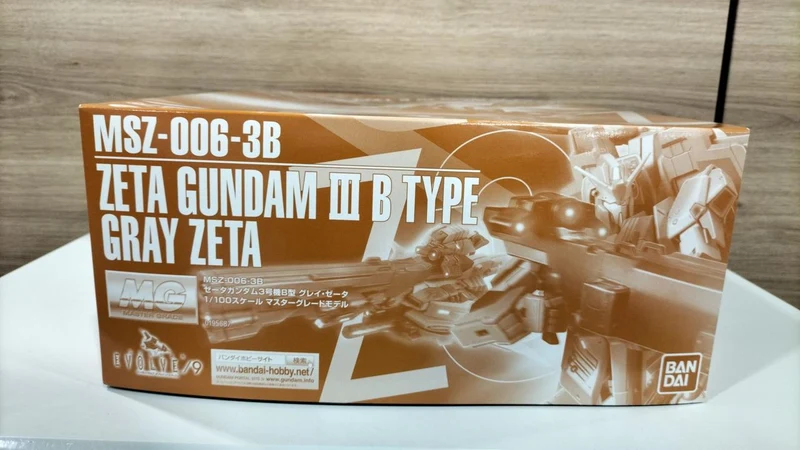 Bandai Gundam Evolve MG MSZ-006-3B Zeta Gundam Einheit 3 ​​Typ B Grau