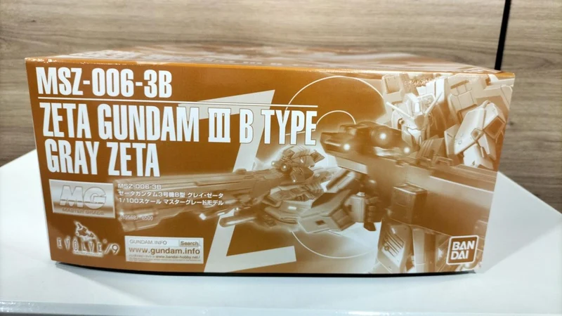 Bandai Gundam Evolve MG MSZ-006-3B Zeta Gundam Einheit 3 ​​Typ B Grau