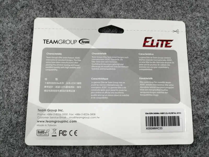 TEAMGROUP Speicher TED416G2400C16BK