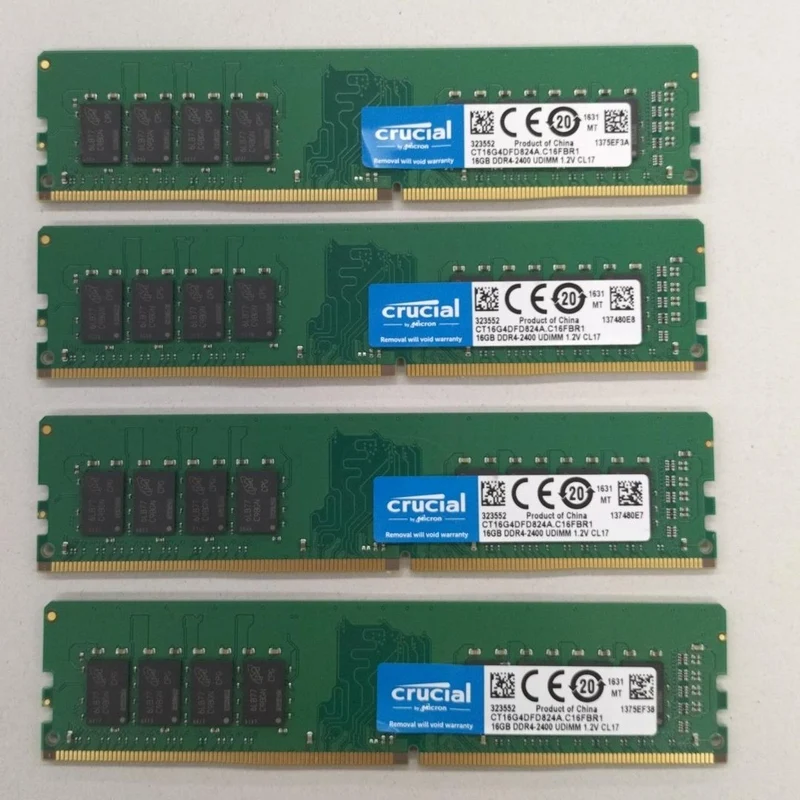 CRUCIAL Arbeitsspeicher: 16 GB x 4 CT16G4DFD824A. C16FBR1