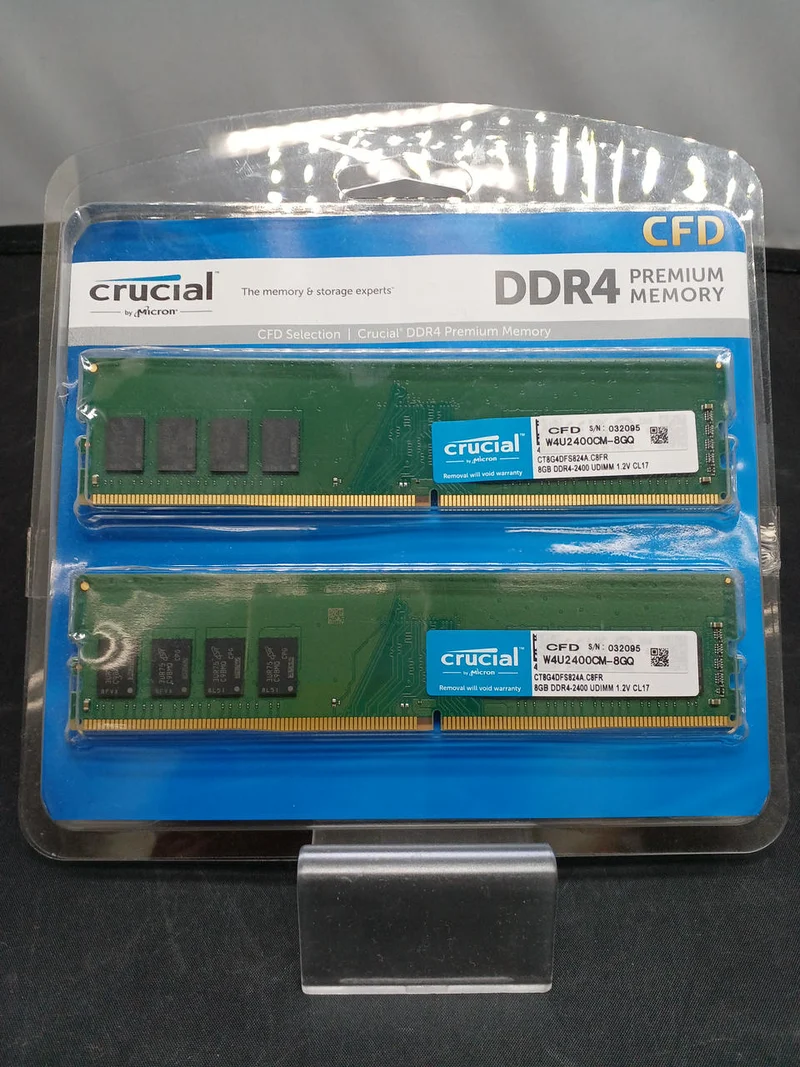 CRUCIAL DDR4-2400 Arbeitsspeicher 16 GB (8 GB × 2) W4U2400CM-8GQ