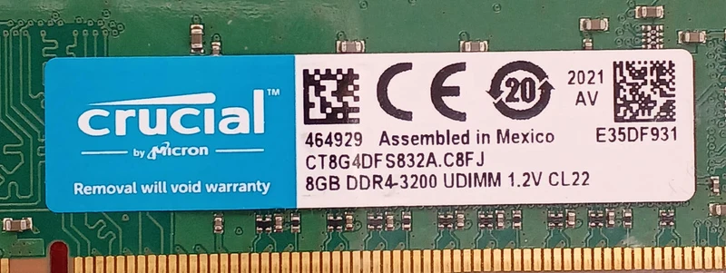 CRUCIAL DDR4 PC-Speicher CT8GDFS832A, 2er-Set