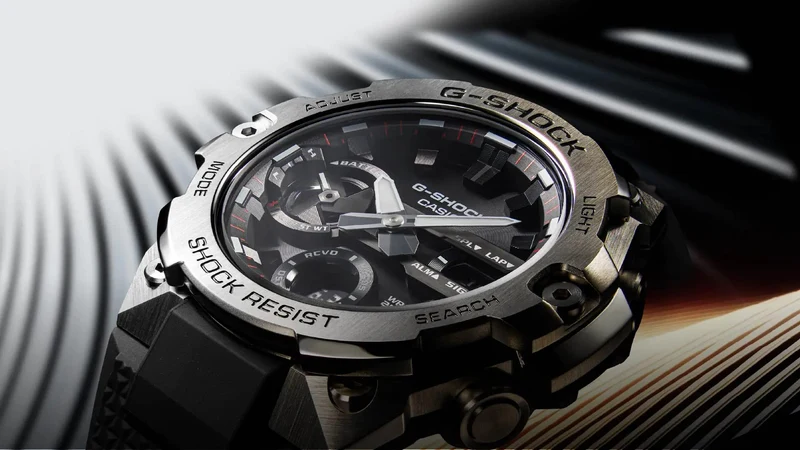 CASIO G-SHOCK G-STEEL Bluetooth-Uhr für Herren, Tough Solar, Edelstahl, GST-B400-1A [Parallelimport]
