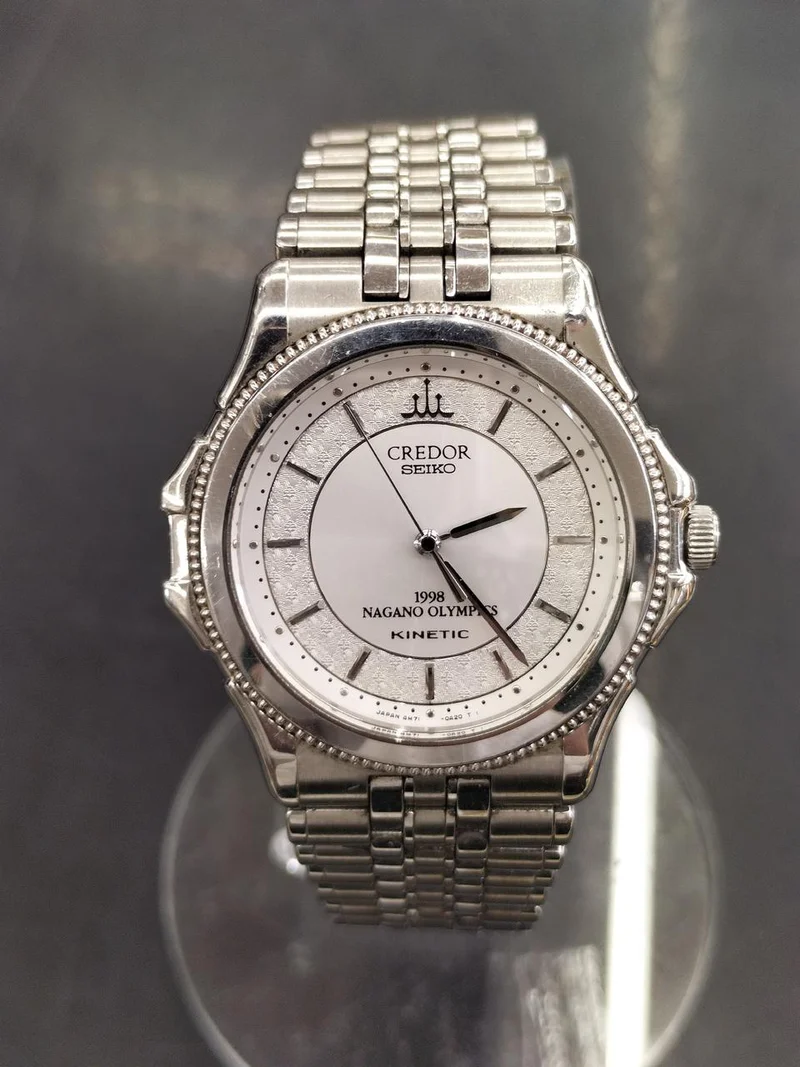 [SCHROTT] SEIKO Seiko Credor Nagano Olympic Kinetic Armbanduhr 4M71-0A20