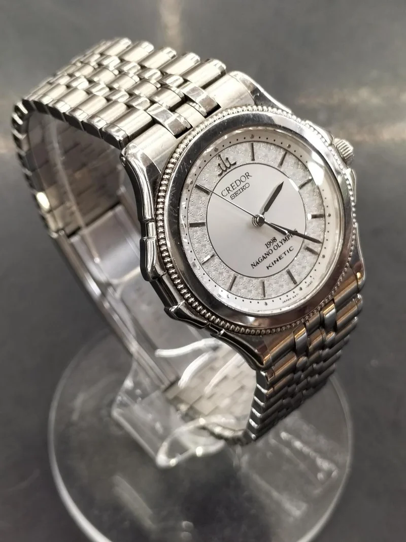 [SCHROTT] SEIKO Seiko Credor Nagano Olympic Kinetic Armbanduhr 4M71-0A20