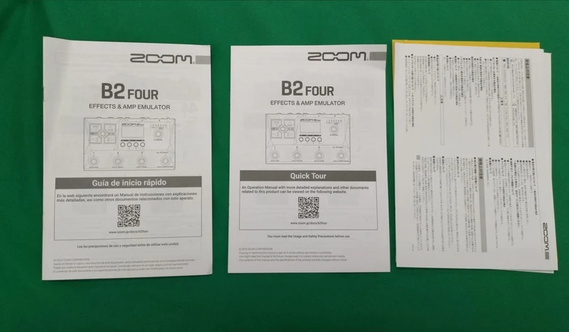 ZOOM Multi-Effektpedal für Bass B2 FOUR
