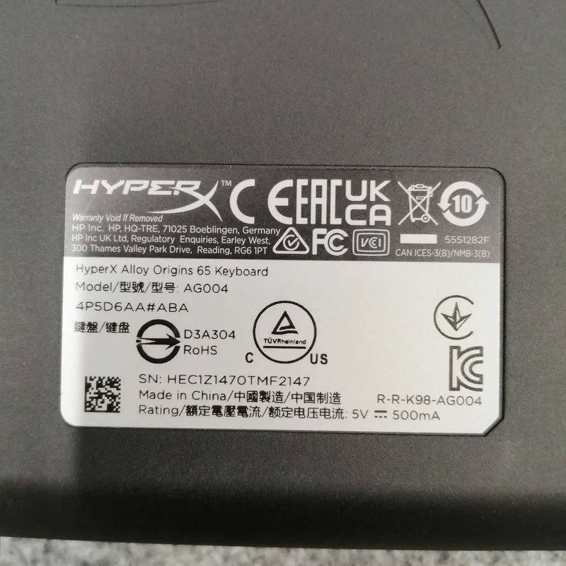 HYPERX Gaming-Tastatur AG004