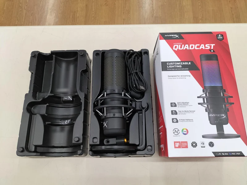 HXPERX *Gaming-Mikrofon mit Zigarettengeruch QUADCAST S