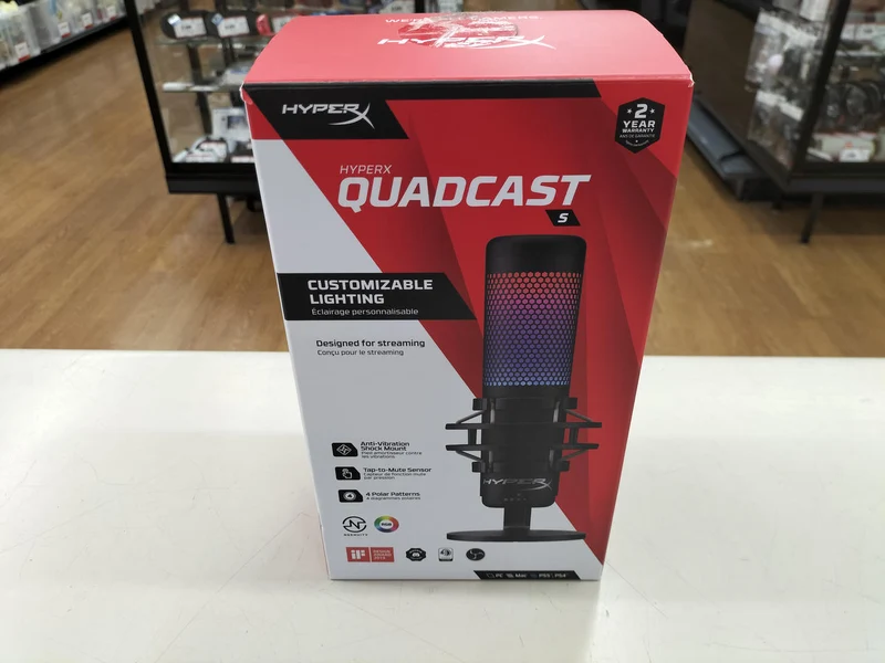 HXPERX *Gaming-Mikrofon mit Zigarettengeruch QUADCAST S