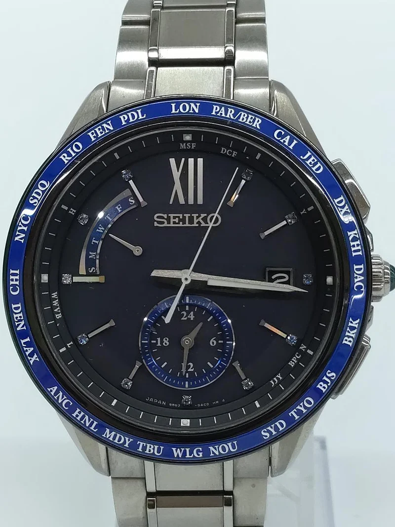 SEIKO Quarz-Analog-Armbanduhr 8B63-0AC0
