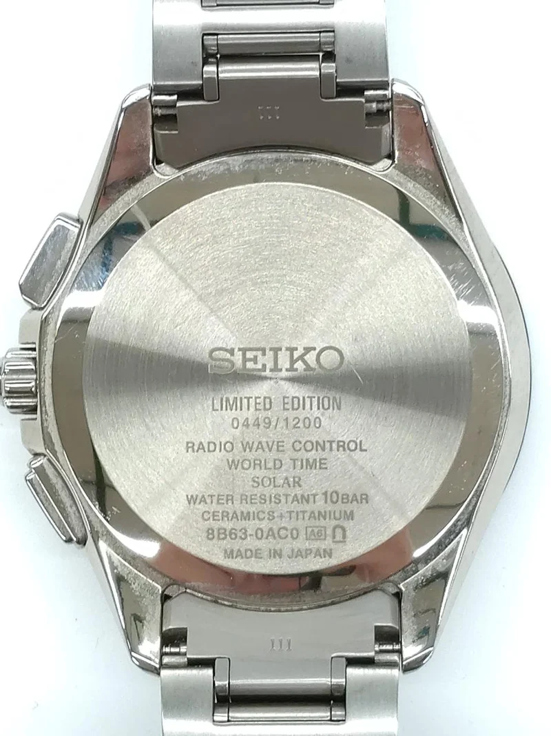 SEIKO Quarz-Analog-Armbanduhr 8B63-0AC0