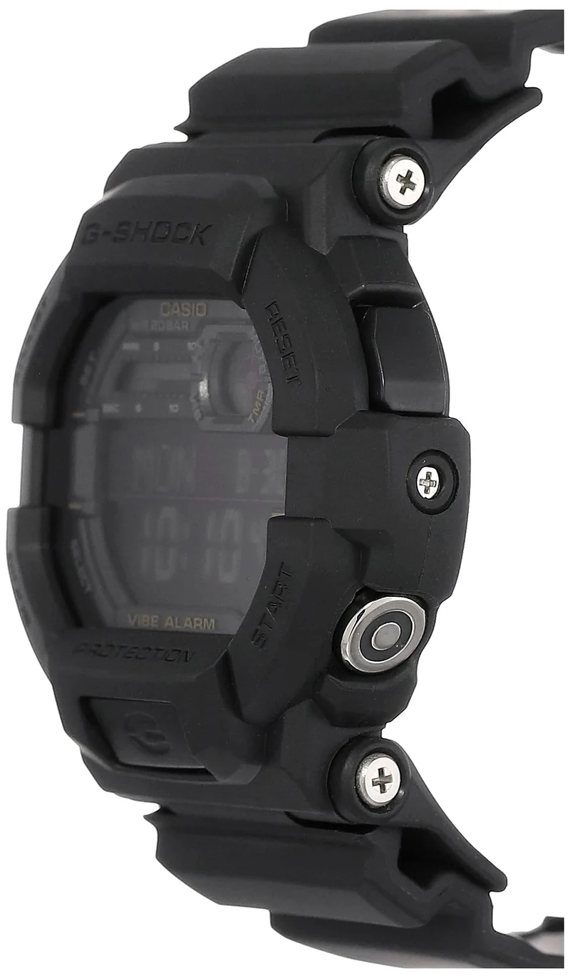 CASIO G-SHOCK Herren-Digitaluhr mit Vibrationsfunktion GD-350-1B Schwarz (Auslandsmodell, Parallelimport)