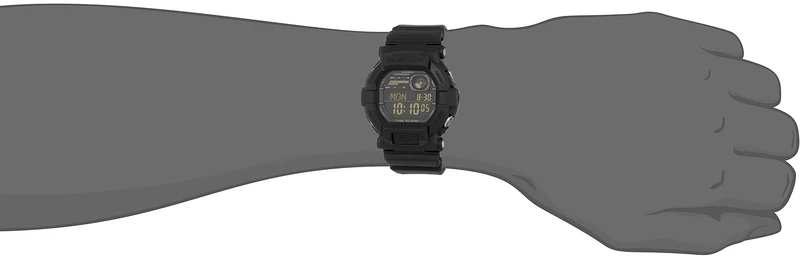 CASIO G-SHOCK Herren-Digitaluhr mit Vibrationsfunktion GD-350-1B Schwarz (Auslandsmodell, Parallelimport)