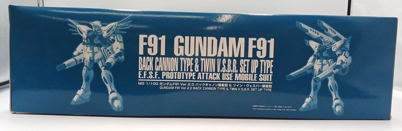 BANDAI Gundam F91 MG Gundam F91VER2,0 Ausgestattet mit Backup-Kanone & Twi