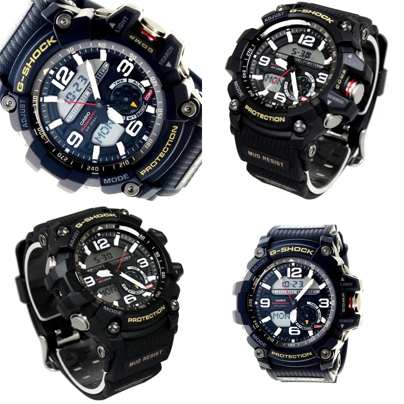 Japanische Selbstverteidigungskräfte, Offiziere der Selbstverteidigungskräfte, Polizeibeamte, Abschlussgeschenk: G-SHOCK 20 ATM wasserdichte analog-digitale Uhr mit Kunststoffarmband für Herren (GG-1000-1A, GG-1000-1A3, GG-1000-1A5) (GG-1000-1A3 (Schwarz x Grün))