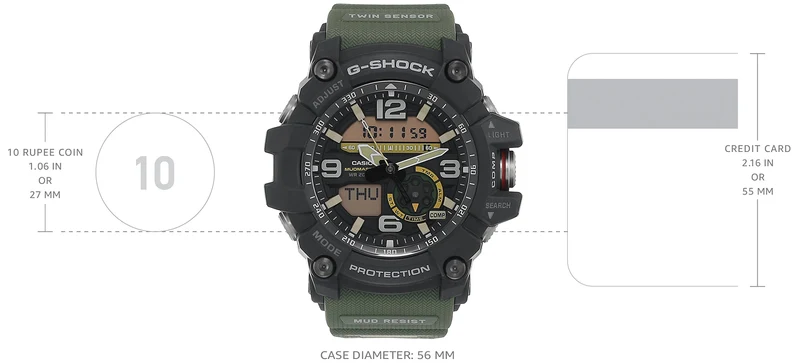 CASIO G-SHOCK Mudmaster Analog-Digital-Uhr GG-1000-1A3 / GG-1000-1A3DR (Auslandsmodell - identisch mit dem Inlandsmodell GG-1000-1A3JF) Herrenuhr [Parallelimport]