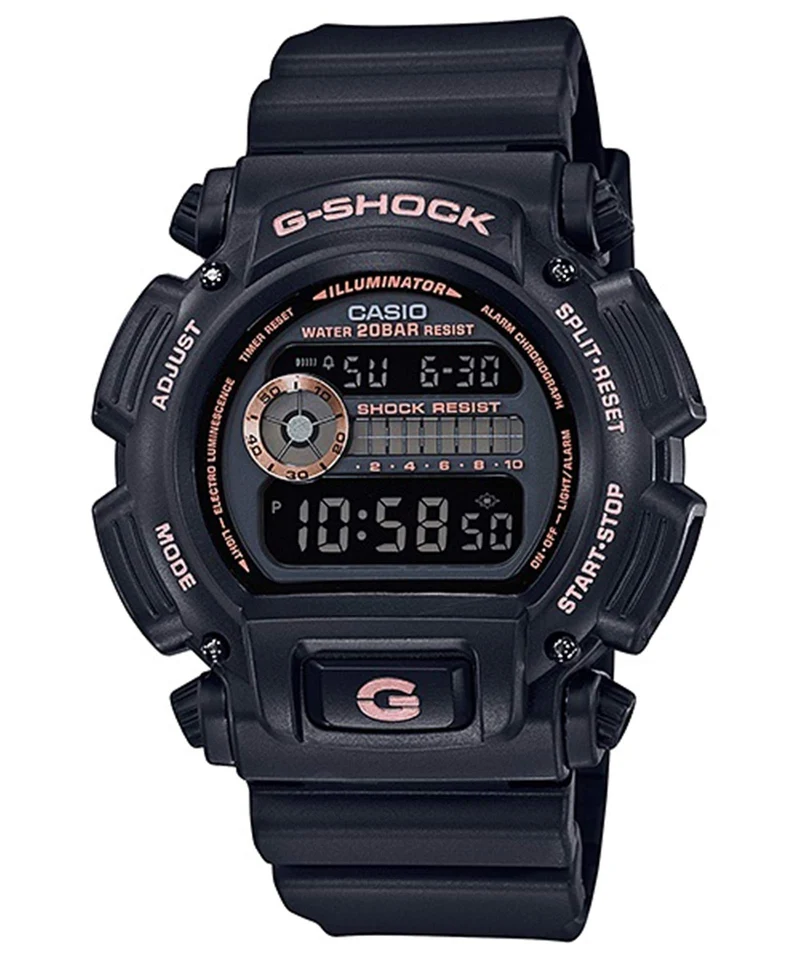 [G-SHOCK] Casio Digitaluhr für Herren, Schwarzes Urethan, DW-9052GBX-1A4, Internationales Modell [Parallelimport]