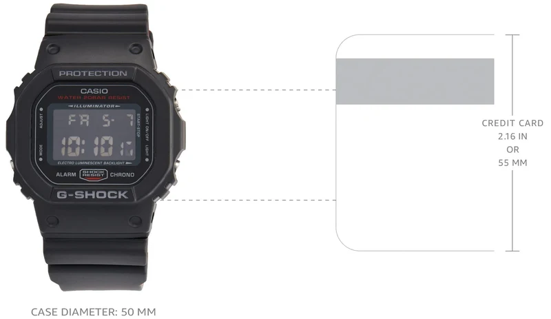 Casio G-Shock DW-5600HR-1D Schwarze digitale Herren-Sportuhr mit Quarzwerk (Internationaler Versand möglich)