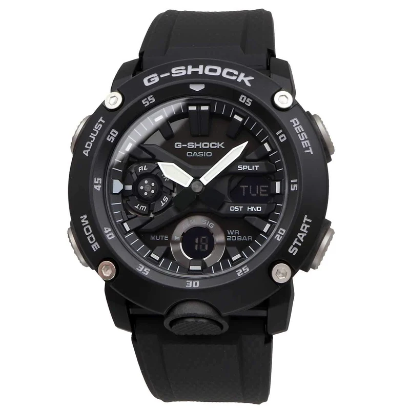 [Casio] CASIO G-SHOCK Analog-Digital-Uhr, Schwarz, Carbon/Resin, 20 ATM wasserdicht, Überseemodell GA-2000S-1A [Parallelimport]