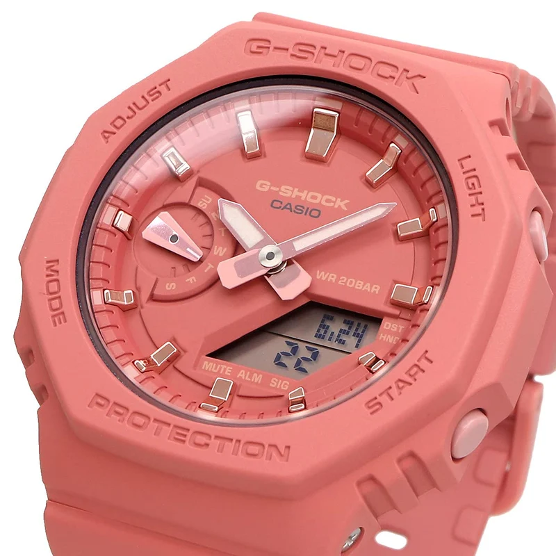 [Casio] CASIO G-SHOCK Octagon Design GMA-S2100-4A2 Herren/Damen Mattes Lachsrosa [Parallelimport]