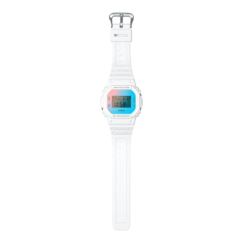Casio G-Shock Beach Timelapse Weiße Digitaluhr DW-5600TL-7
