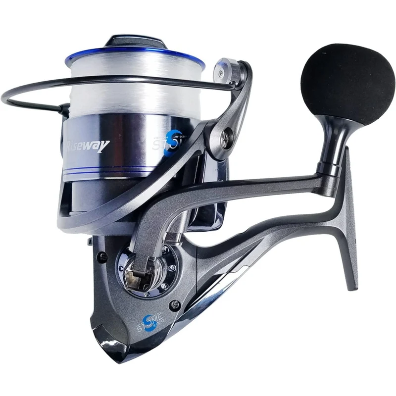 Riseway STORM 5000 Spinnrolle mit 200 m #6 Angelschnur inklusive.