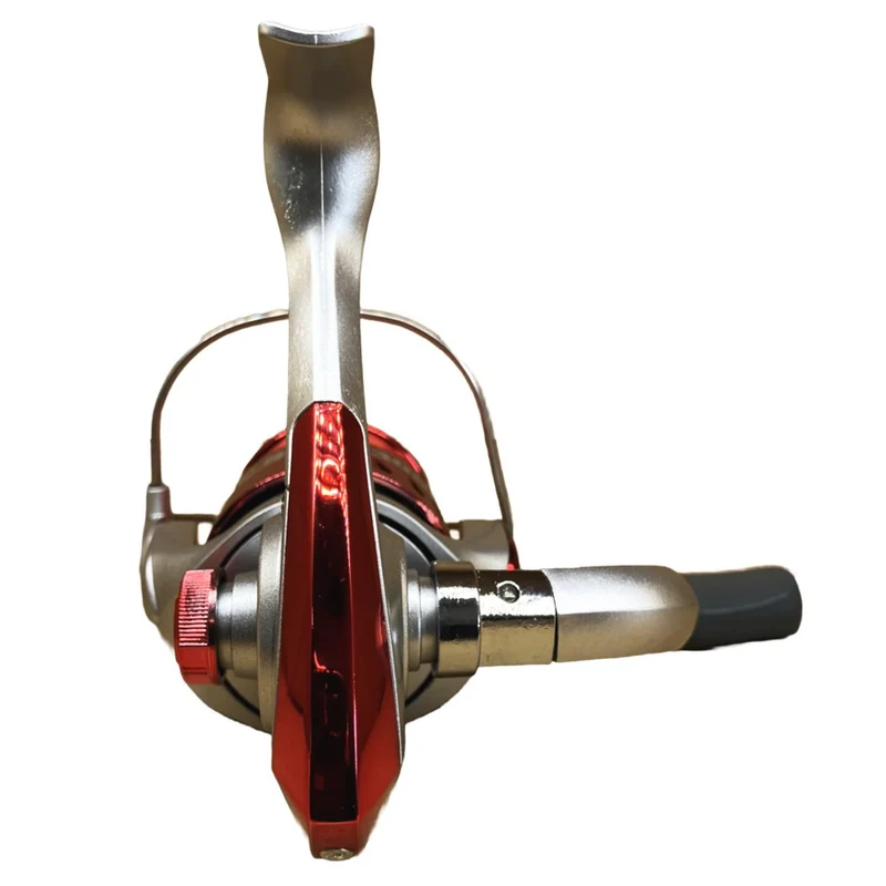 Riseway Basic Spin 3000 Spinnrolle mit 110 m #4 Schnur (Rot)