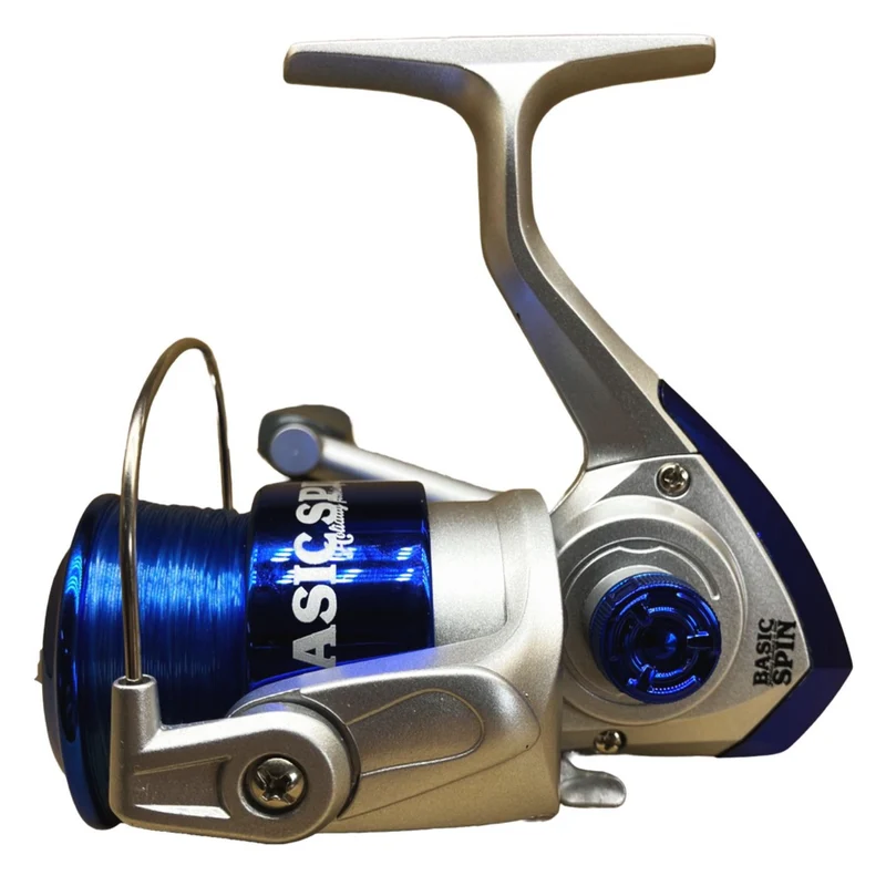 Riseway Basic Spin 4000 Spinnrolle mit 130 m #4 Schnur (Blau)