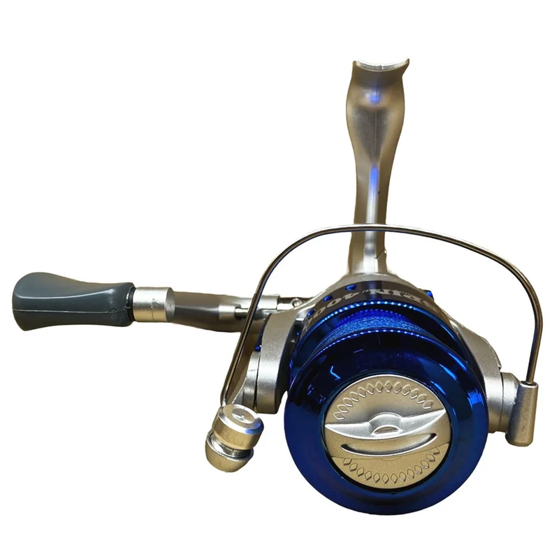Riseway Basic Spin 4000 Spinnrolle mit 130 m #4 Schnur (Blau)