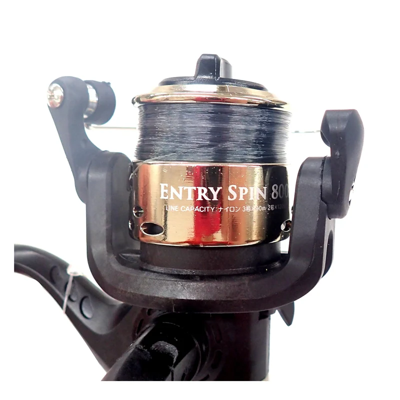 Turing Monkey (Turimon) Entry Spin 800 Gunmetal Spinnrolle mit Schnur