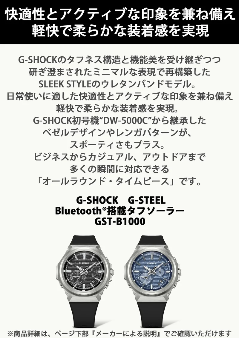 Casio G-SHOCK G-STEEL GST-B1000-1AJF Bluetooth-fähige Tough Solar Uhr (Originalprodukt aus dem Inland)