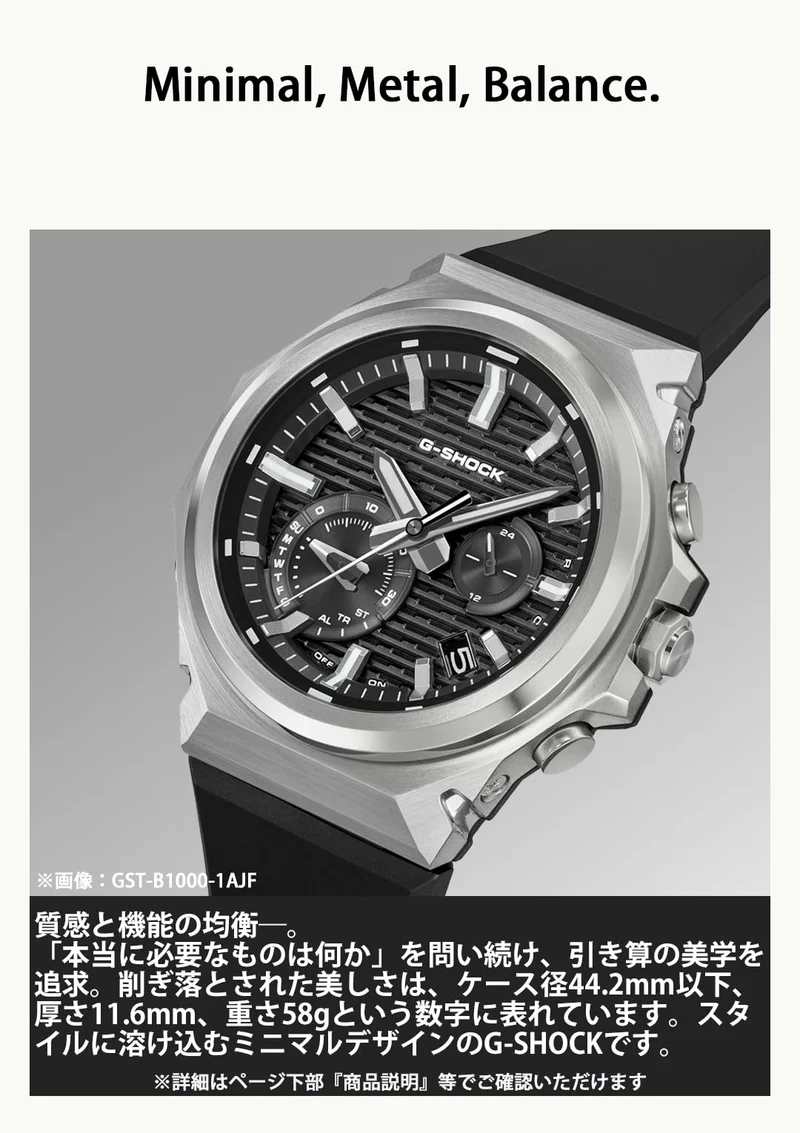 Casio G-SHOCK G-STEEL GST-B1000-1AJF Bluetooth-fähige Tough Solar Uhr (Originalprodukt aus dem Inland)