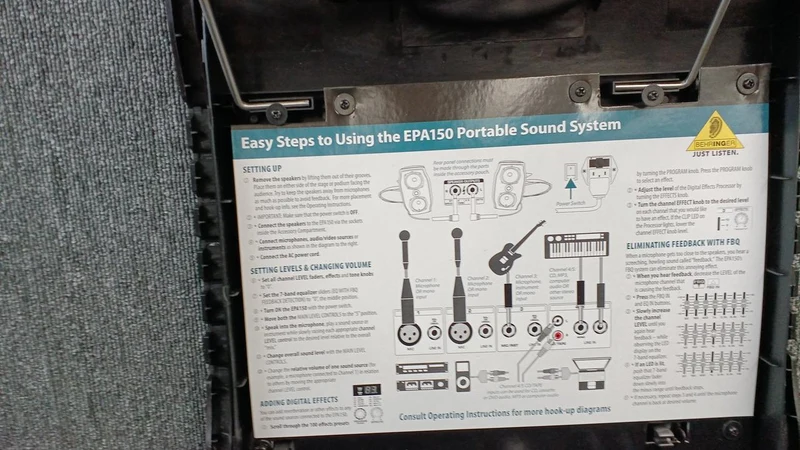 BEHRINGER Tragbares PA-System EUROPORT EPA150