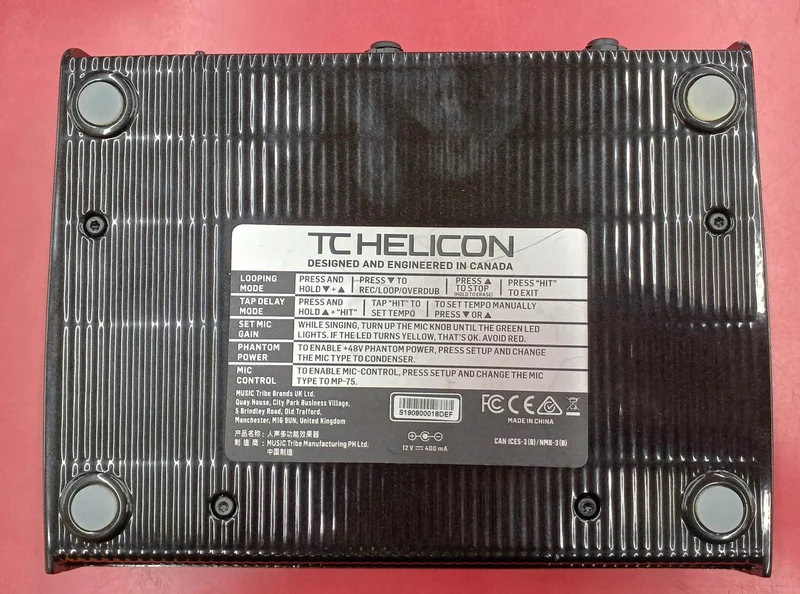 TC-HELICON Gesangseffektpedal: PLAYACOUSTIC