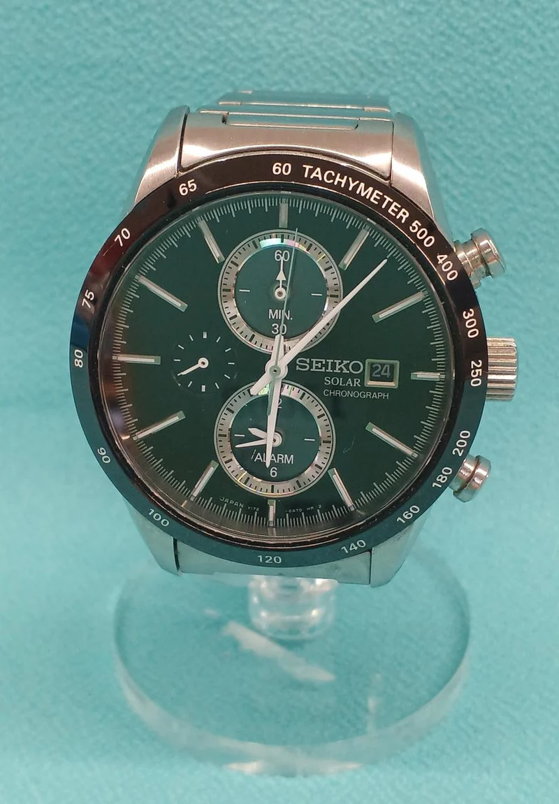 SEIKO Chronograph Armbanduhr Solar Seiko V172-0AP0
