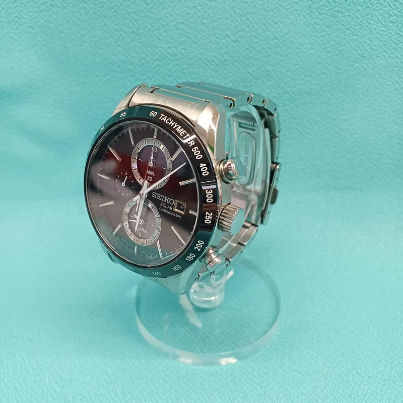 SEIKO Chronograph Armbanduhr Solar Seiko V172-0AP0